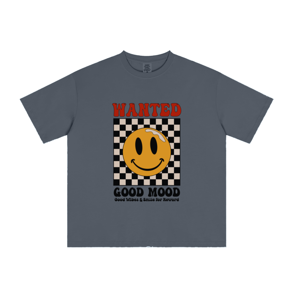 235GSM Men's cool-touch Crew Neck T-shirt Dark blue