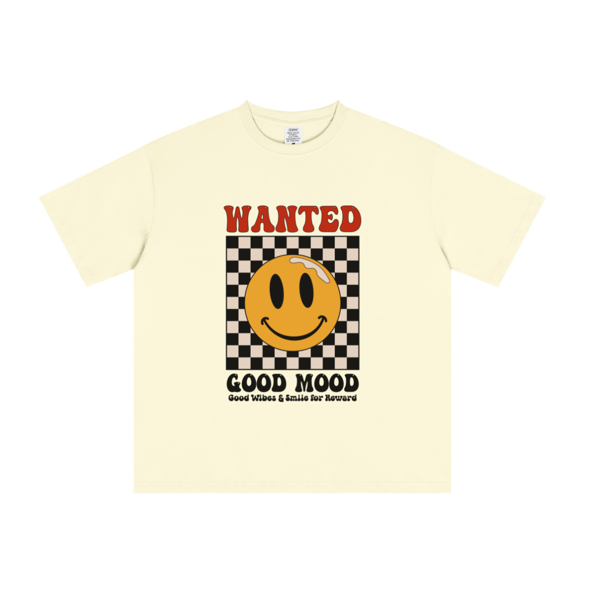 235GSM Men's cool-touch Crew Neck T-shirt Apricot