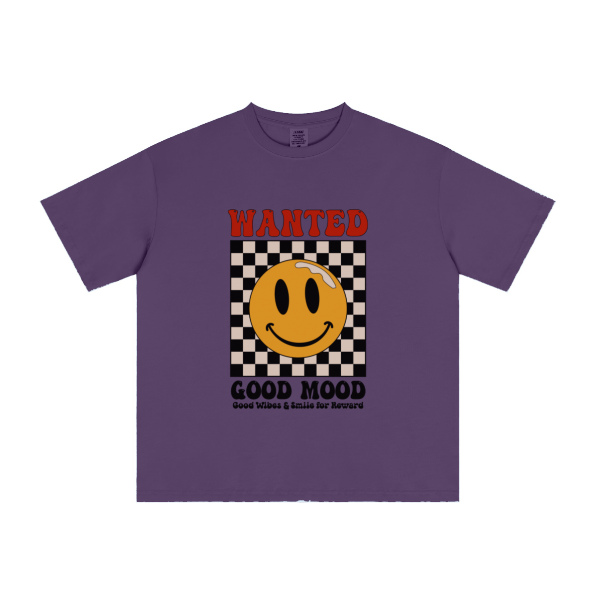 235GSM Men's cool-touch Crew Neck T-shirt Purple