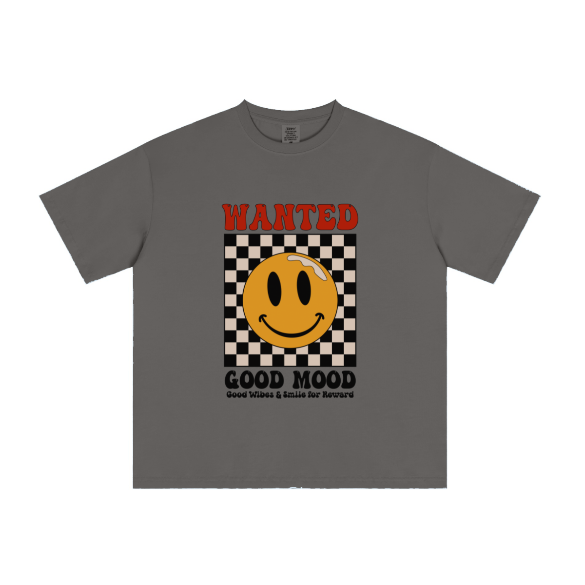 235GSM Men's cool-touch Crew Neck T-shirt Gray