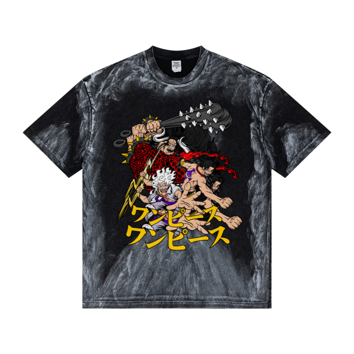 260GSM Unisex Painted Pigment-Wash T-shirt Snowflake Grey