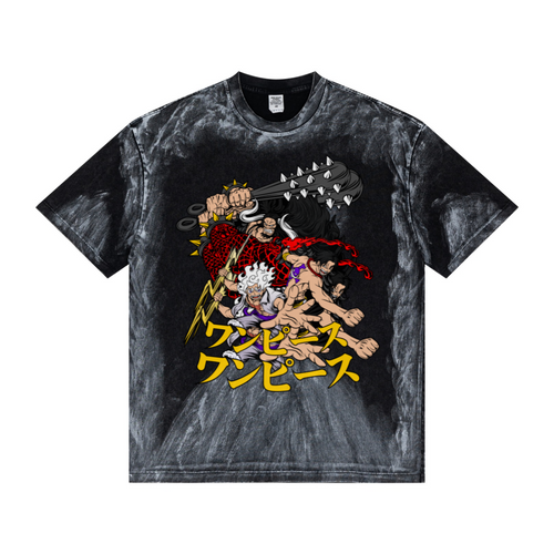 260GSM Unisex Painted Pigment-Wash T-shirt Snowflake Grey