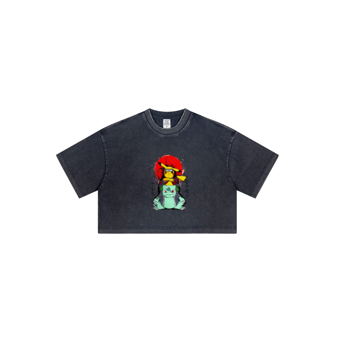 230GSM Women’s Cool-Touch Dopamine-Color Snow-Washed Vintage Cropped T-Shirt snow wash