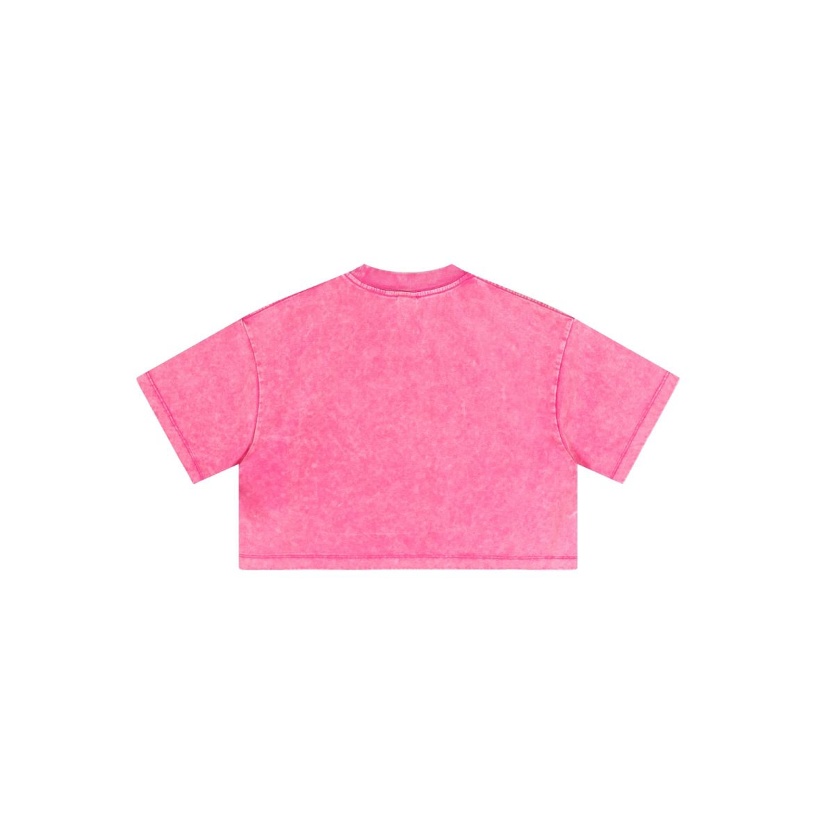 230GSM Women’s Cool-Touch Dopamine-Color Snow-Washed Vintage Cropped T-Shirt millennial pink