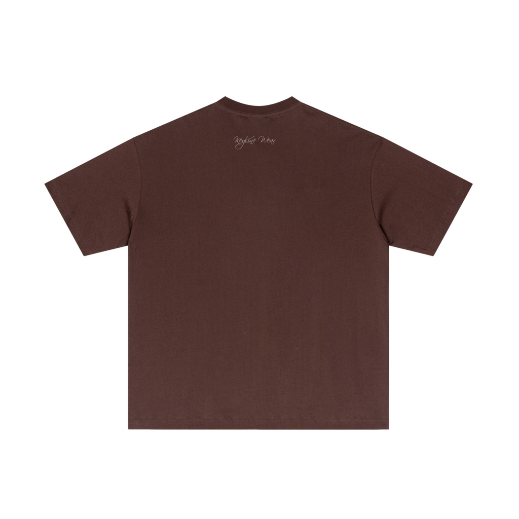 180GSM Men's Lightweight T-shirt Dark brown