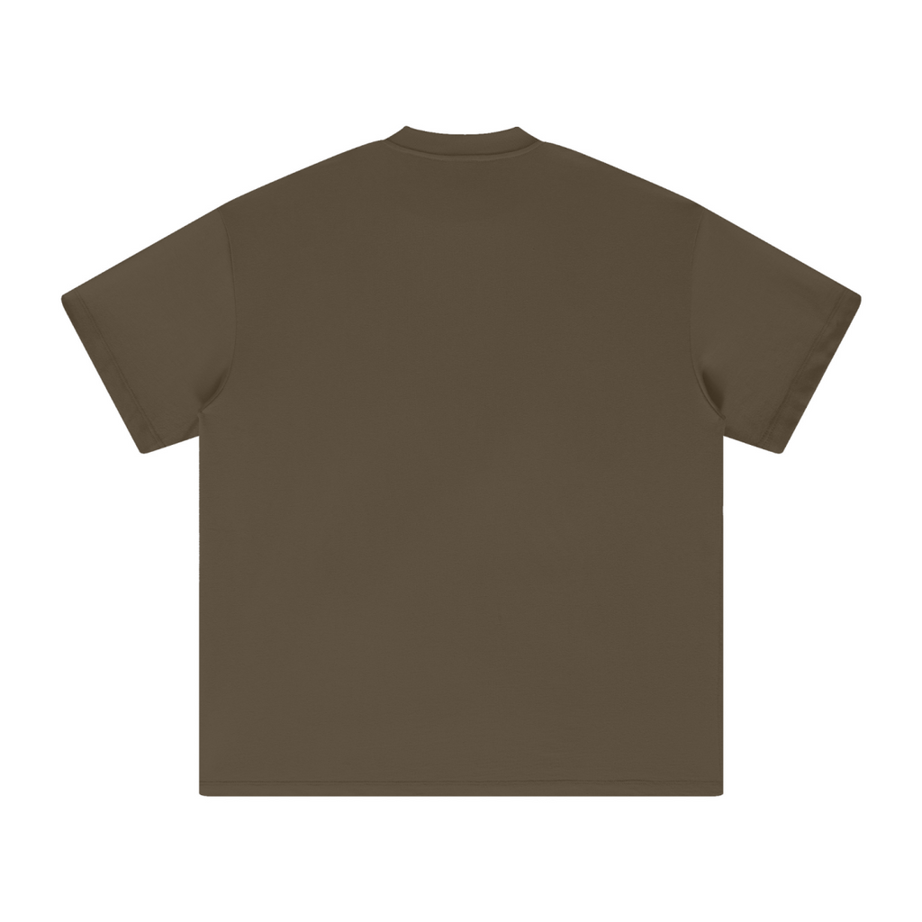 305GSM Unisex FOG Earth-Tone 20-Color Drop-Shoulder T-shirt Brown