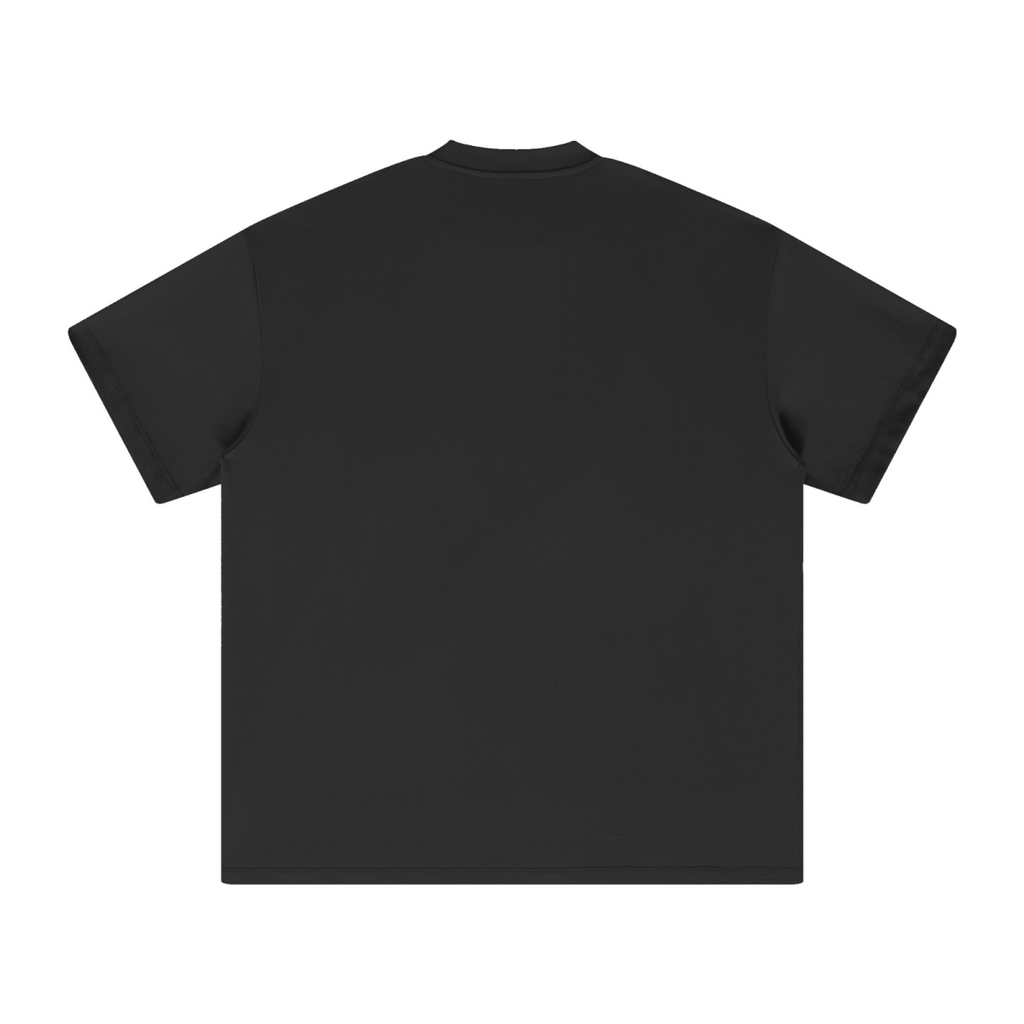 305GSM Unisex FOG Earth-Tone 20-Color Drop-Shoulder T-shirt Black