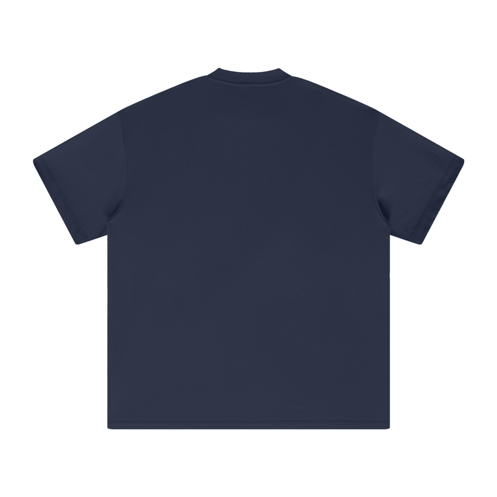 305GSM Unisex FOG Earth-Tone 20-Color Drop-Shoulder T-shirt Dark blue